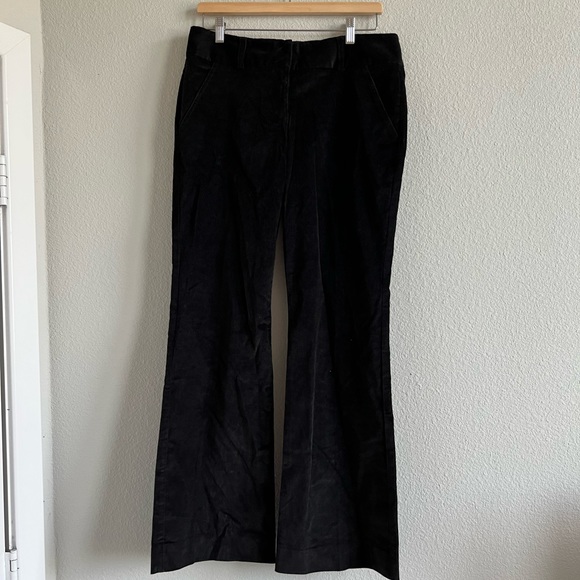 NWT The Limited Drew Fit Black Corduroy Flare Leg Pants - Size 8 - Picture 2 of 11